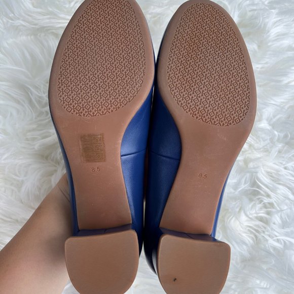 ✨ BNIB Tory Burch Janey 50mm Navy Blue Pump (size 8) 👠💙 - Picture 4 of 5